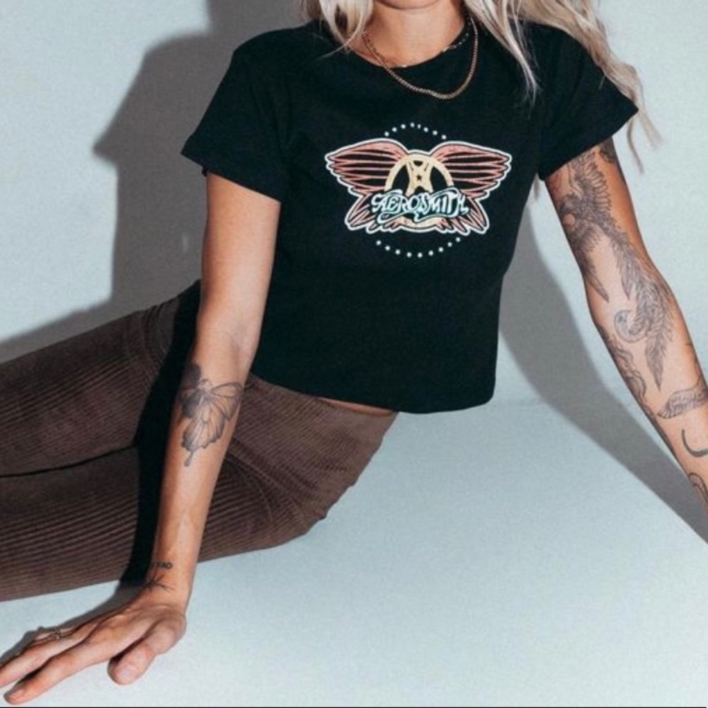 Princess Polly Aerosmith Cropped Tee